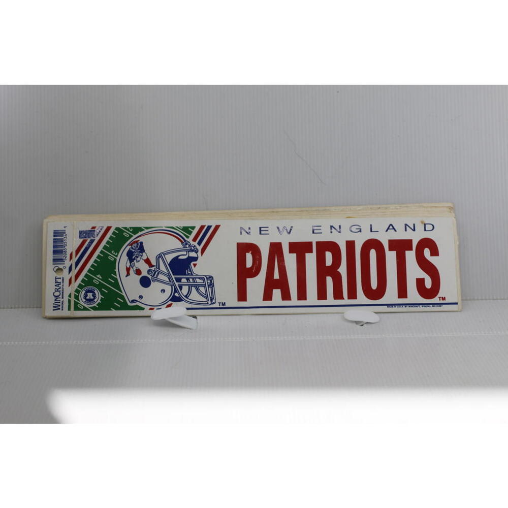 Vintage New England Patriots 12” NFL WinCraft Bumper Sticker